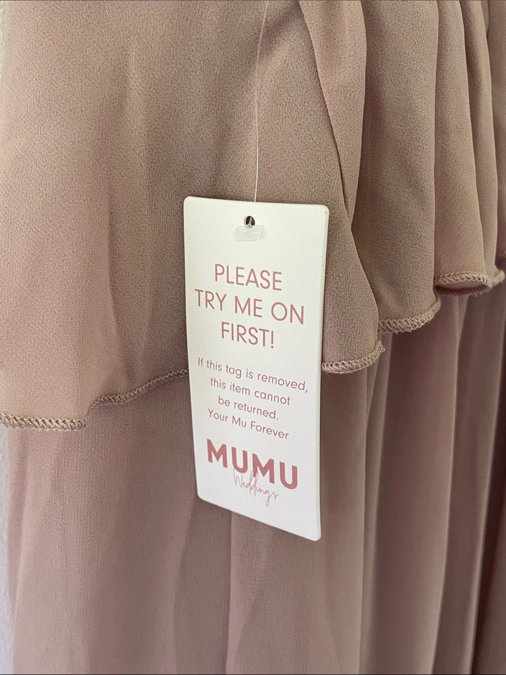 Show Me Your MuMu Beige Ruffled Maxi Dress